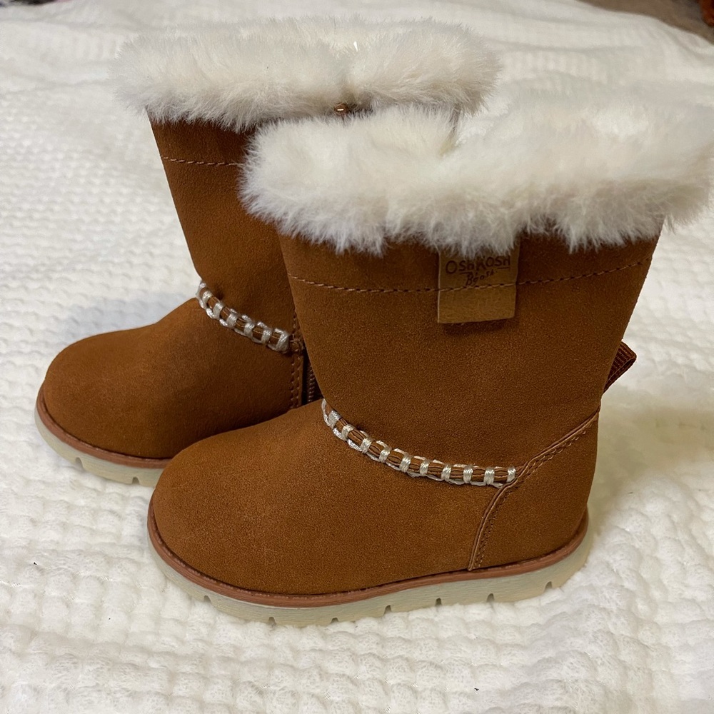 oshkosh 5 new brown suede boots